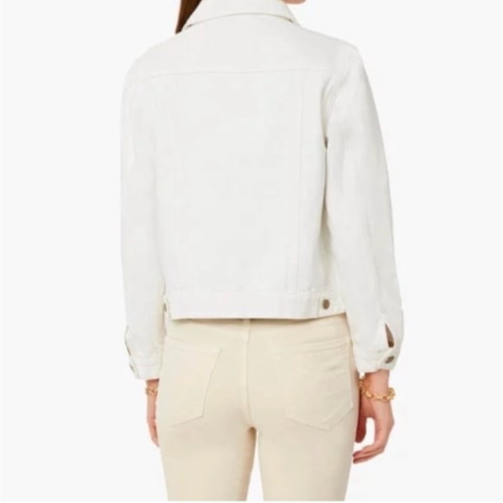 Pomander Place by‎ Tuckernuck White Denim Laurent Jacket Women's Size M - Picture 2 of 10
